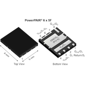 Vishay-SIZF906DT-T1-GE3 MOSFETs Trans MOSFET N-CH 30V 60A 8-Pin PowerPAIR EP T/R