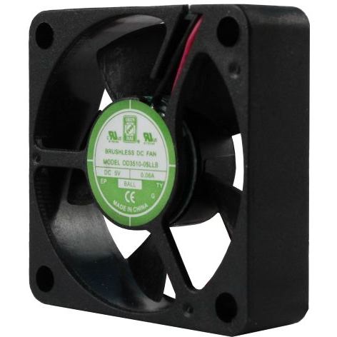 ORION FANS-OD3510-12MB02A Blowers and Fans DC Fan Axial Ball Bearing 12V 9V to 13.2V 6CFM 32dB 35 X 35 X 10mm Alarm
