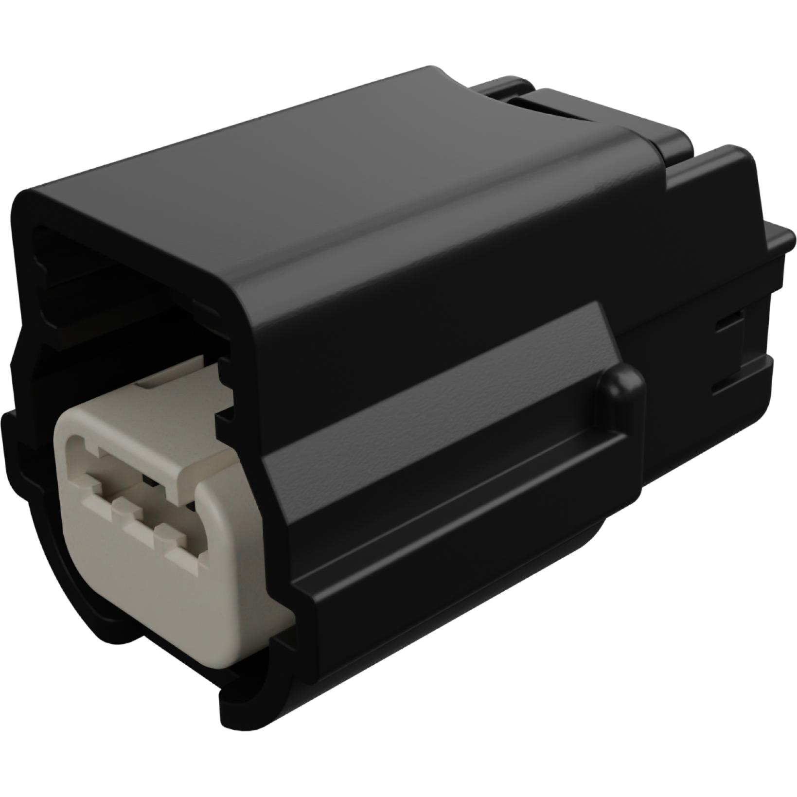 Molex-0314043700 分立接线罩连接器 Conn Housing F 3 POS 2.54mm Crimp ST Cable Mount Black MX64™ Bag