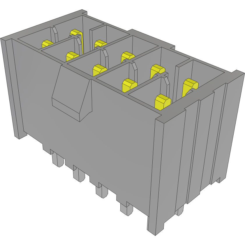 Samtec-IPL1-105-01-L-D-K Steckverbinderleisten und Leiterplattenbuchsen Conn Wire to Board HDR 10 POS 2.54mm Solder ST Top Entry Thru-Hole Mini Mate® Tube
