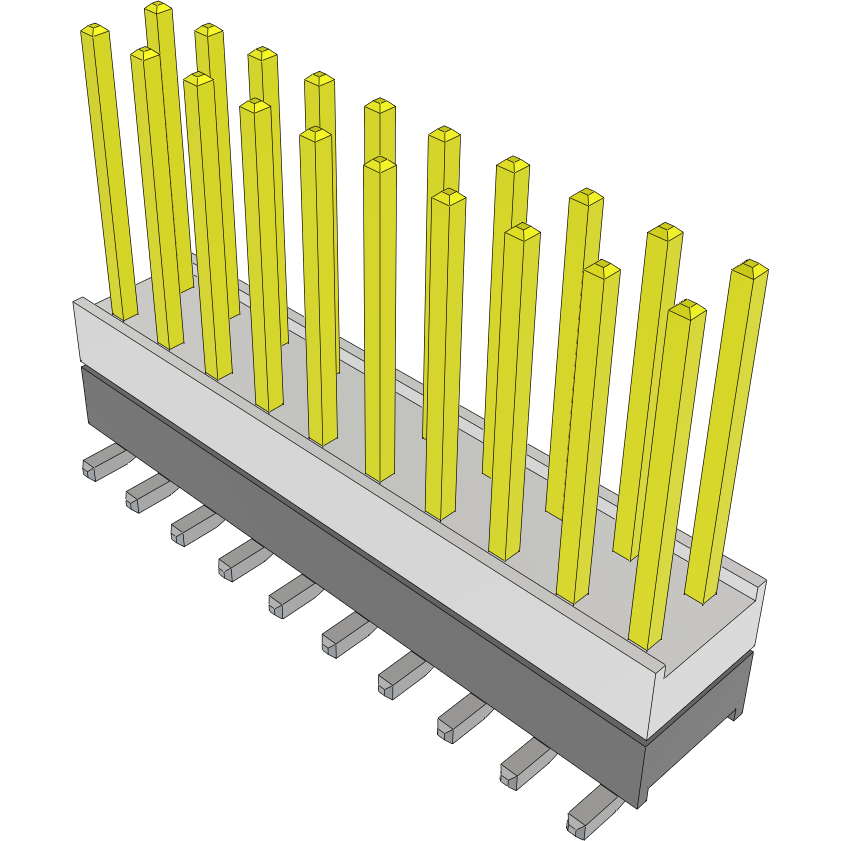 Samtec-SSM-110-L-DV-BE Connector Headers and PCB Receptacles Conn Socket Strip SKT 20 POS 2.54mm Solder ST Bottom Entry SMD Tube