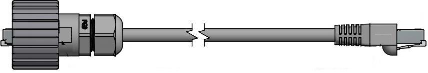 CONEC-17-130604 Andere Kabelbaugruppen RJ45 Cat. 5e Ethernet Patch Cords Industrial to Standard