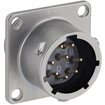 Eaton-UT0X012E8S Steckverbinder, rund Conn Circular SKT 8 POS Solder Cup ST Flange Mount 8 Terminal 1 Port