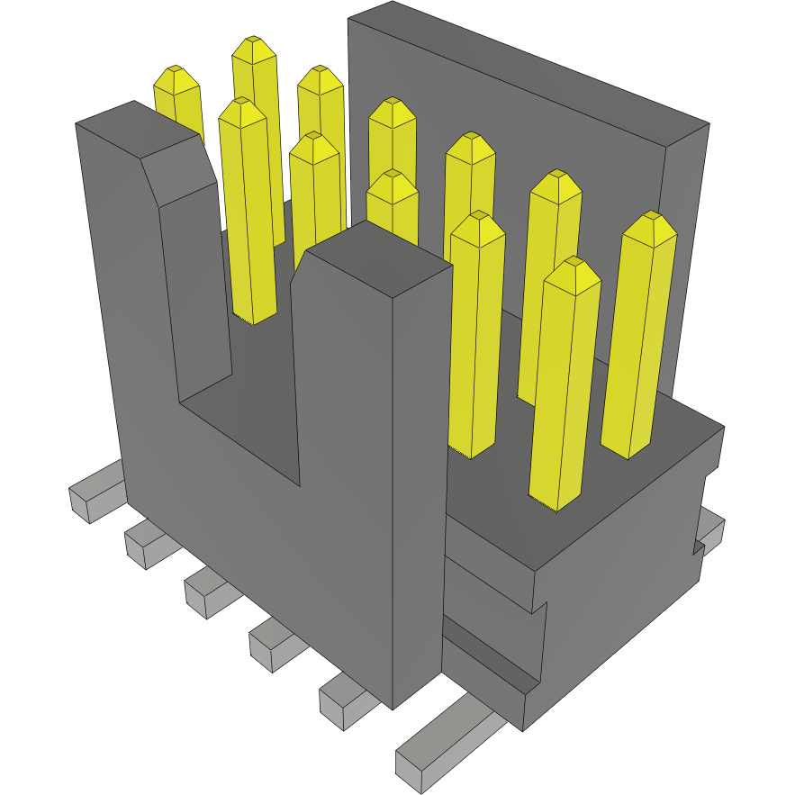 Samtec-FTSH-106-01-F-DV-K Steckverbinderleisten und Leiterplattenbuchsen Conn Unshrouded Header HDR 12 POS 1.27mm Solder ST Top Entry SMD TIGER CLAW™ Tube