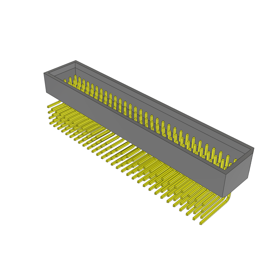 Samtec-TMMS-130-01-L-Q-RA-FS Cabezales del conector y receptáculos PCB Conn Shrouded Header (4 Sides) HDR 120 POS 2mm Solder RA Thru-Hole Tube
