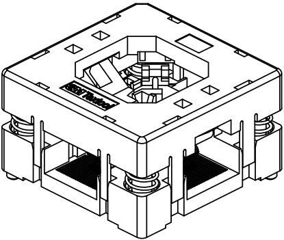 3M-256-4205-01 Steckverbinder, Buchsen Conn QFN Socket SKT 56 POS Solder ST Thru-Hole Box