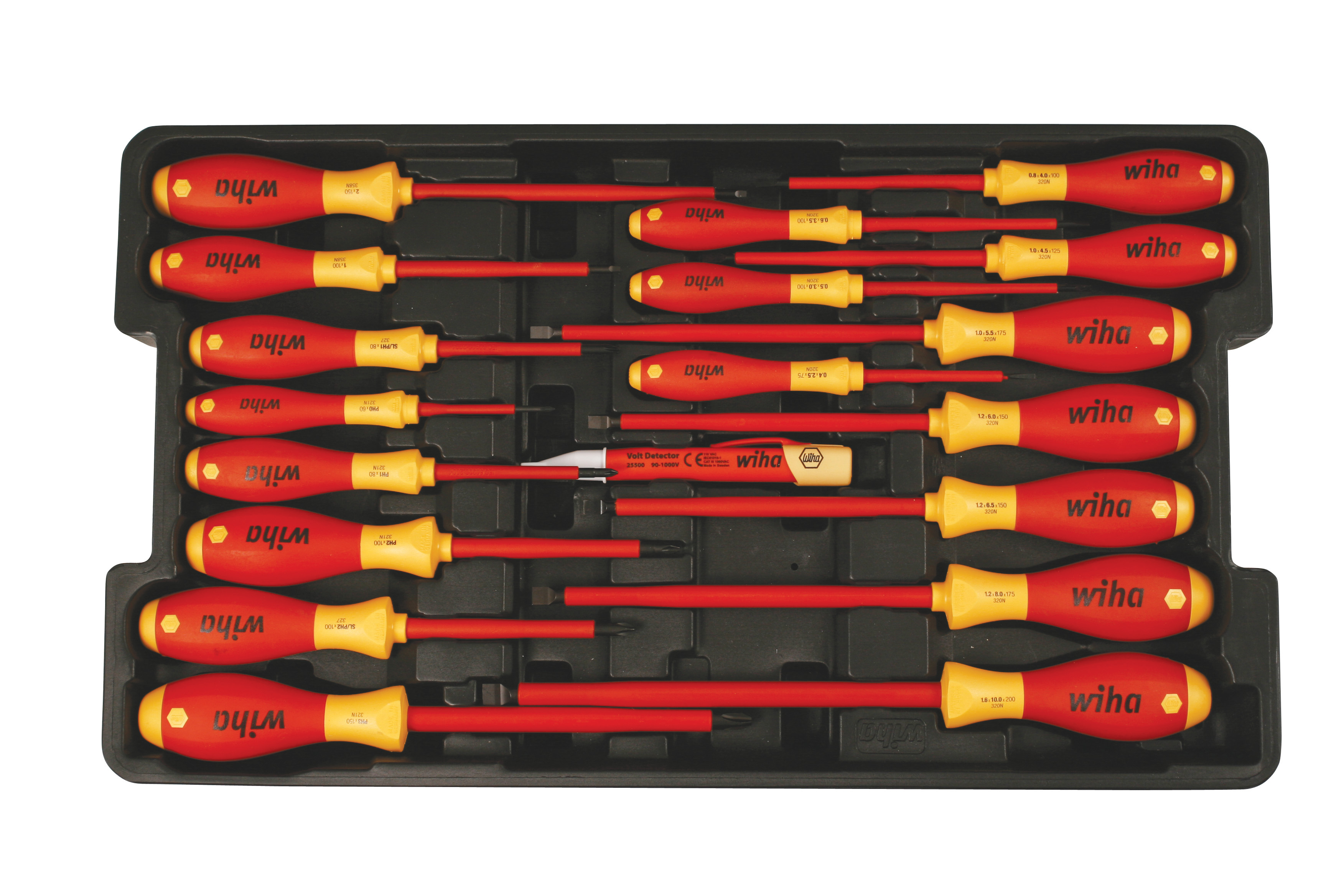 Wiha Tools USA-32095 Screwdrivers Insulated Screwdrivers In Tray 19 Piece Set