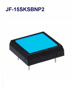 NKK Switches-JF-15SKSBNP2 Tastschalter Switch Tactile OFF (ON) SPST Flush Square Button PC Pins 0.05A 24VDC 500000Cycles 3N Thru-Hole