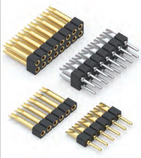 Mill-Max-803-13-004-10-007000 Steckverbinderleisten und Leiterplattenbuchsen Conn Socket Strip SKT 4 POS 2.54mm Solder Cup ST Cable Mount