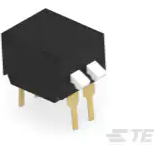 TE Connectivity-4-1571999-1 Switch DIP Switch DIP OFF ON SPST 2 Piano 0.1A 24VDC PC Pins 2.54mm Thru-Hole Tube
