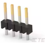 TE Connectivity-5-146285-4 Connector Headers and PCB Receptacles Conn Unshrouded Header HDR 4 POS 2.54mm Solder ST Thru-Hole Carton