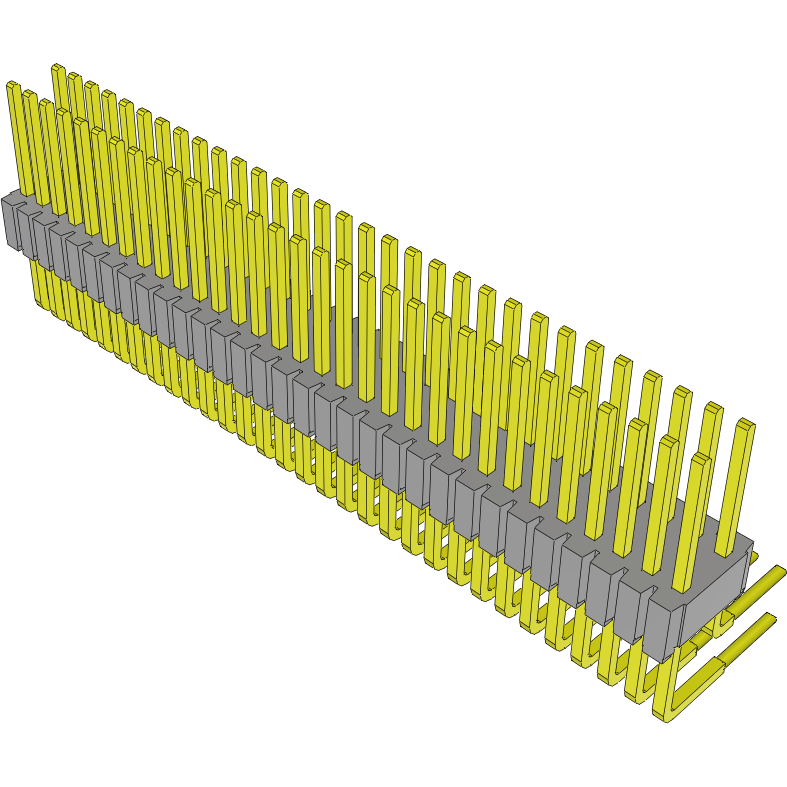 Samtec-HTMS-131-01-G-D-RA Connector Headers and PCB Receptacles Conn Unshrouded Header HDR 62 POS 1.27mm Solder RA Side Entry Thru-Hole Tube