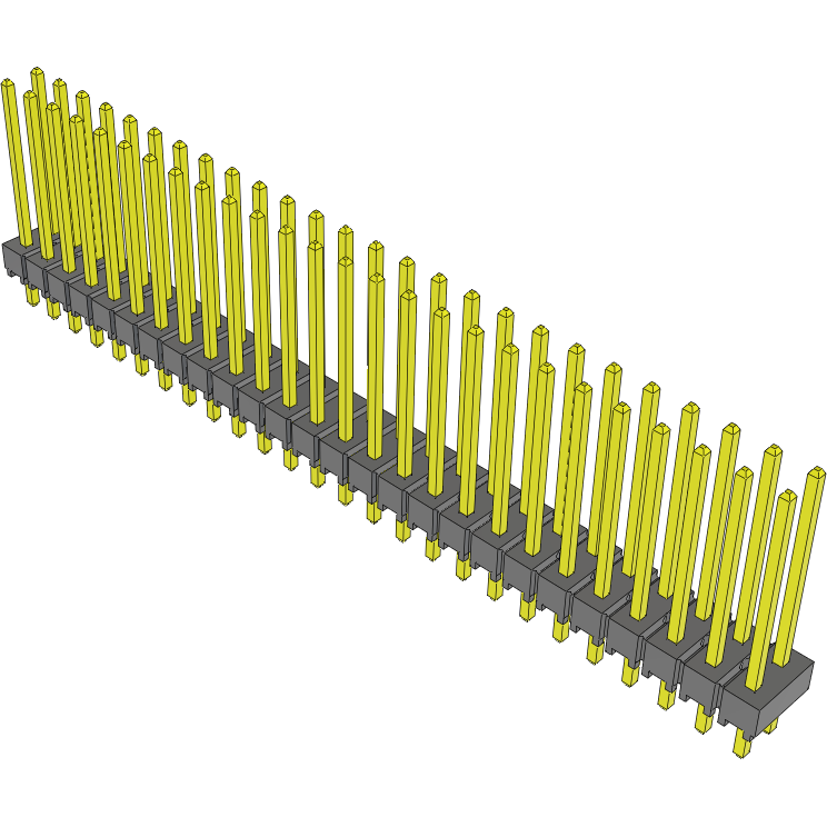 Samtec-TSW-126-15-S-D Connector Headers and PCB Receptacles Conn Unshrouded Header HDR 52 POS 2.54mm Solder ST Top Entry Thru-Hole Bulk