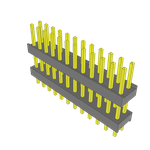 Conn Board Stacker HDR 24 POS 2.54mm Solder ST Top Entry Thru-Hole Bulk