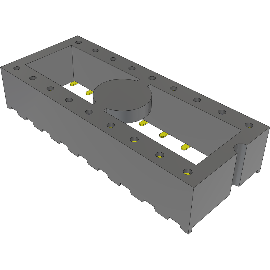 Samtec-ICF-318-T-I-TR Connector Socket Conn DIP Socket SKT 18 POS 2.54mm Solder ST SMD T/R