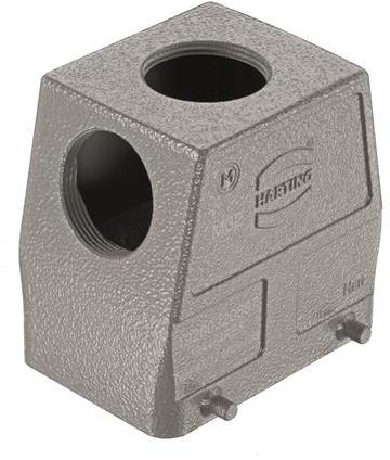 HARTING-19200320597 Schrumpfbalgenadapter Hood 90°/180° 32A Shell Size Powder Die Cast Aluminum Double Lock