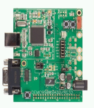 NXP Semiconductors-DEMO9S08SH32 Eingebettete Systementwicklungsboards und -kits MC9S08SH16/MC9S08SH32 Microcontroller Demonstration Board 1KB RAM 32KB/512KB EEPROM/Flash Automotive AEC-Q100