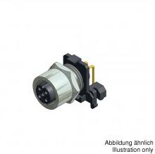 CONEC-43-01201 Connecteur circulaire Conn M12 Circular SKT 4 POS Solder RA Thru-Hole 4 Terminal 1 Port