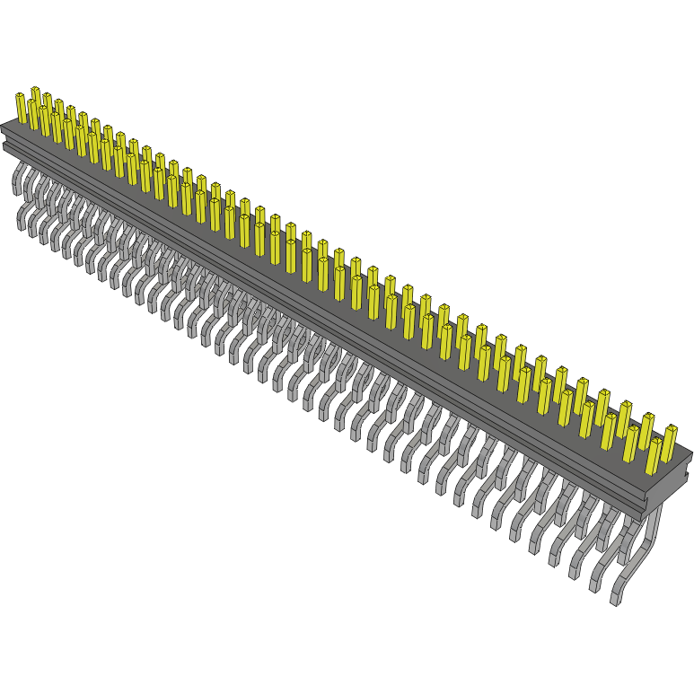 Samtec-FTMH-140-03-F-DH-TR Connector Headers and PCB Receptacles Conn Micro Terminal Strip HDR 80 POS 1mm Solder RA Side Entry SMD T/R