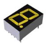 Rohm-LA601XL Pantallas LED segmentadas Display Segmented Module 1DIGIT 8LED Hi-Bright. Yellow CC 10-Pin DIP Module Film