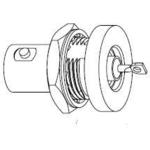 Conn BNC 0Hz to 4GHz 50Ohm Solder ST Panel Mount F Gold Bag