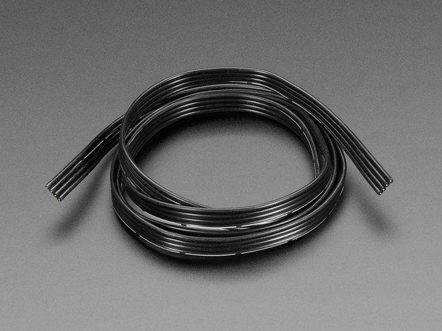 Adafruit Industries-3892 Kabel, Flach Flat Ribbon Cable Polyvinyl Chloride 4Conductors 26AWG 600V 1m