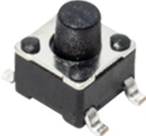 C&K-PTS 647 SM50 SMTR2 LFS Tastschalter Switch Tactile OFF Mom SPST Round Button Gull Wing 0.05A 12VDC 100000Cycles 1.77N SMD T/R