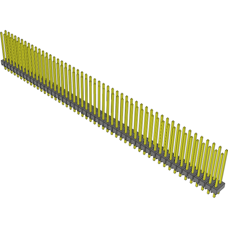 Samtec-TSW-150-17-L-D Connector Headers and PCB Receptacles Conn Unshrouded Header HDR 100 POS 2.54mm Solder ST Top Entry Thru-Hole Bulk