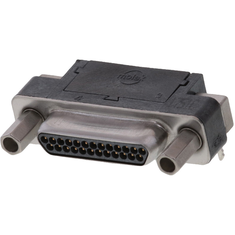 Molex-836149012 Steckverbinder, D-Sub Conn D-Sub M 25 POS 0.63mm Solder RA Thru-Hole 25 Terminal 1 Port Commercial Micro-D Tube