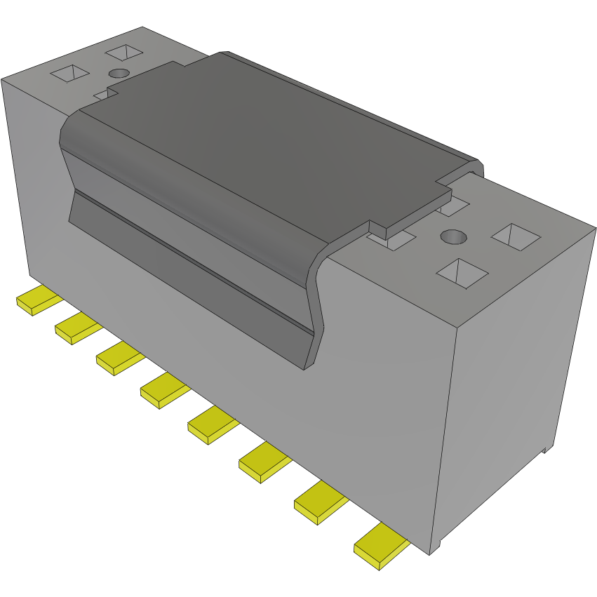 Samtec-FLE-108-01-G-DV-A-P Steckverbinderleisten und Leiterplattenbuchsen Conn Socket Strip SKT 16 POS 1.27mm Solder ST SMD Tube