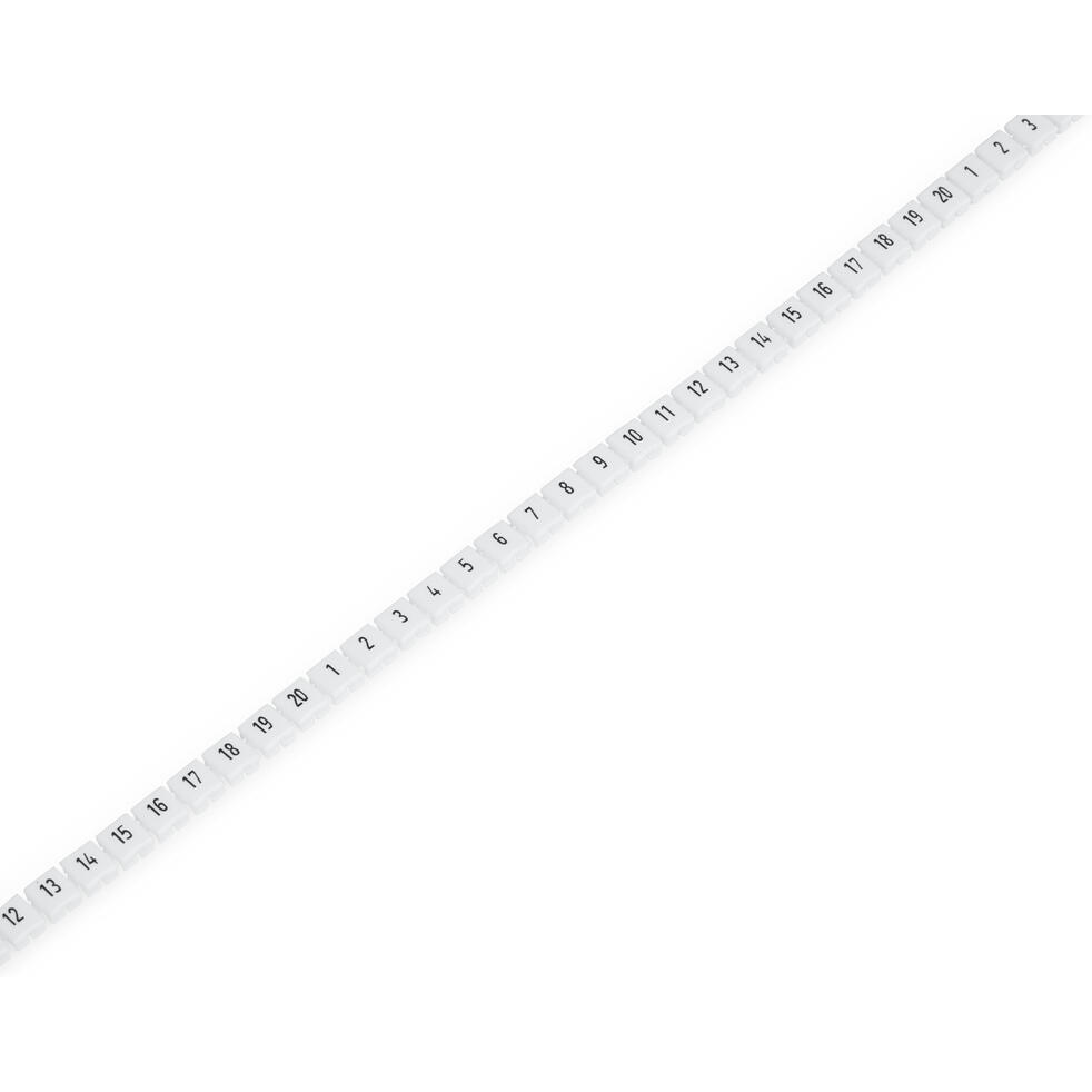 WAGO-2009-145 Steckverbinderzubehör Connector Accessories Mini Marker Card Straight White Bag