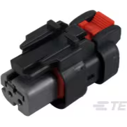 TE Connectivity-776427-2 Carcaza de cables discretos de conector Conn Housing PL 2 POS 4.5mm Crimp ST Cable Mount Black Tube