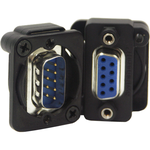 Conn D-Sub Adapter PIN/SKT 9/9 POS ST Panel Mount 1/1 Port Bulk