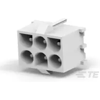 TE Connectivity-194002-1 Connector Headers and PCB Receptacles Conn Wire to Board HDR 6 POS 6.35mm Solder ST Top Entry Thru-Hole Bag