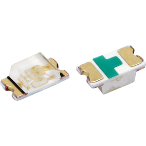 Vishay-VLMTG1401-GS08 LED LED Uni-Color Green 518nm 2-Pin Chip 0603(1608Metric)