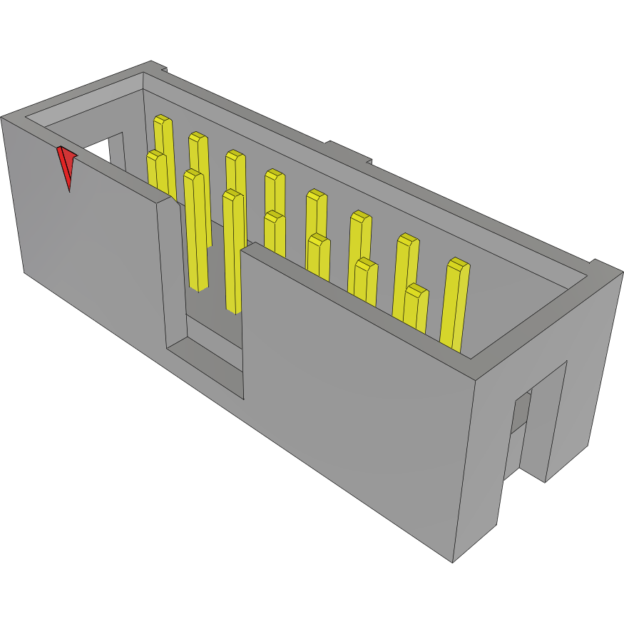 Samtec-TST-108-01-L-D-01 Connector Headers and PCB Receptacles Conn Shrouded Header (4 Sides) HDR 16 POS 2.54mm Solder ST Top Entry Thru-Hole Bulk