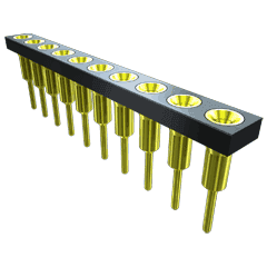 Samtec-HLS-1508-T-2-L 连接器插头及 PCB 插座 Conn Socket Strip SKT 120 POS 2.54mm Solder ST Top Entry Thru-Hole Bulk