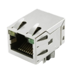 Pulse Electronics Corporation-JD1-0004NL Steckverbinder, Telefon und Telekommunikation Conn RJ-45 RCP 8 POS 1.27mm Solder RA Thru-Hole 12 Terminal 1 Port Tray
