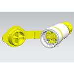 Conn Power RCP 2Power/1Ground POS ST Cable Mount 3 Terminal 1 Port Watertite®