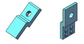 Boyd Corporation-TS-11042-CY Accessoire de gestion thermique Clip Designed For Use On 1 In. Tall Heat Sink With M3 Screws
