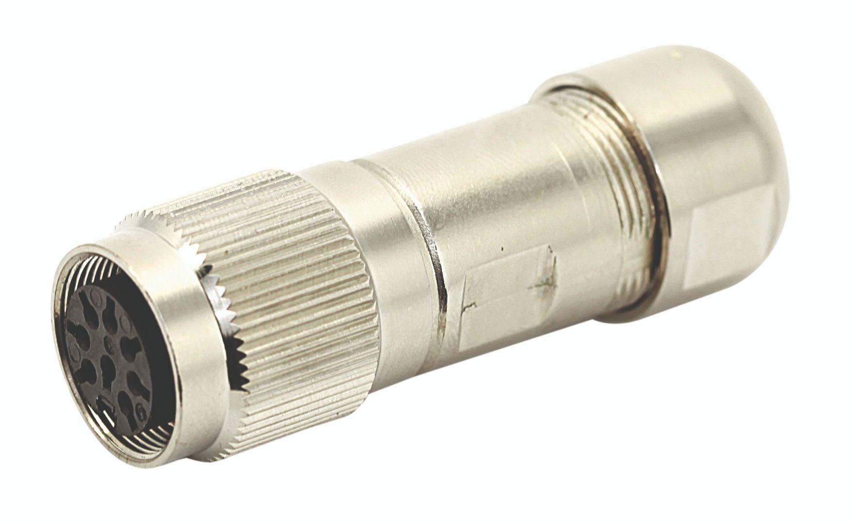 Amphenol-C091 11D012 002 4 Connector Circular Conn M16 Circular SKT 12 POS Crimp ST Cable Mount 12 Terminal 1 Port Box