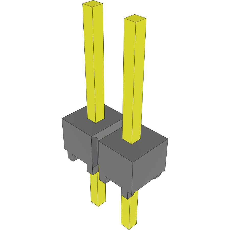 Samtec-MTSW-102-24-T-S-240 Connector Headers and PCB Receptacles Conn Unshrouded Header HDR 2 POS 2.54mm Solder ST Top Entry Thru-Hole Bulk