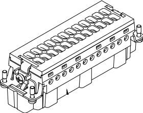 TE Connectivity-1-1103640-7 Conector rectangular Conn Rectangular M 12 POS Crimp ST Panel Mount