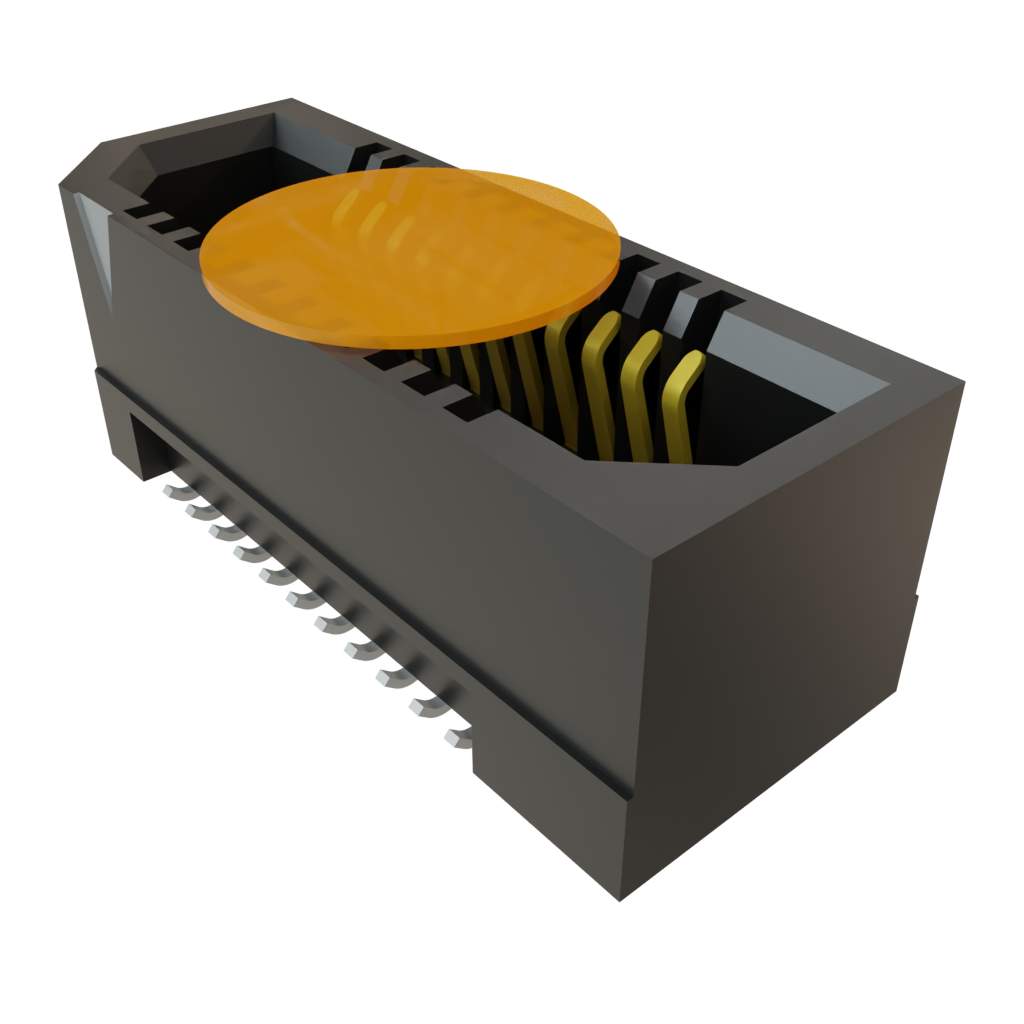 Samtec-ERF8-011-05.0-L-DV-K-TR Piastre connettori e prese PCB Conn Micro High Speed Socket Strip SKT 22 POS 0.8mm Solder ST SMD T/R