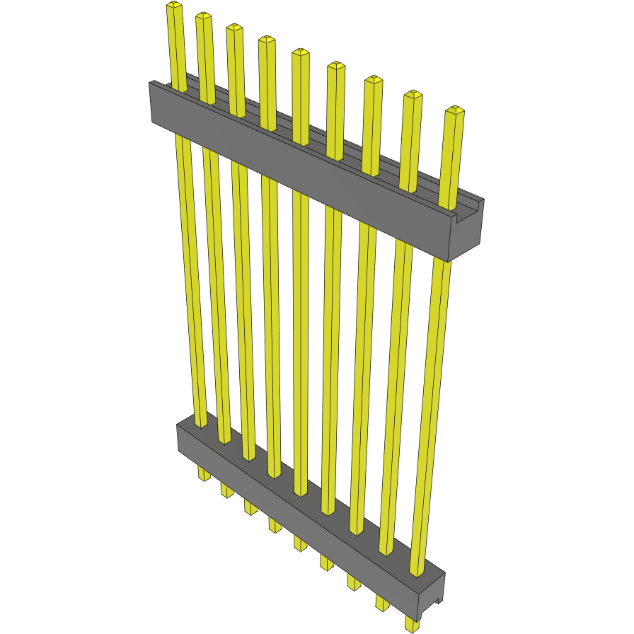 Samtec-DW-09-14-F-S-1130 Steckverbinderleisten und Leiterplattenbuchsen Conn Board Stacker HDR 9 POS 2.54mm Solder ST Top Entry Thru-Hole Bulk