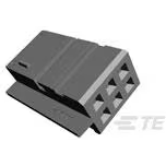 TE Connectivity-965413-1 Gaine de câblage de raccordement discret Conn Housing RCP 6 POS 2.54mm Crimp ST Cable Mount Black Bag