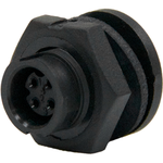 Conn Circular SKT 4 POS Solder ST Panel Mount 4 Terminal 1 Port