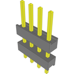 Conn Board Stacker HDR 4 POS 2.54mm Solder ST Thru-Hole Bulk