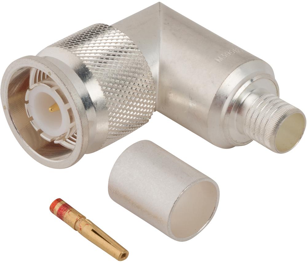 Amphenol RF-082-4474 Raccordement FR RF Connector M39012 39-0501 SC-Type Right Angle Crimp Plug for RG-9 RG-214 RG-223 RG-393 50 Ohm