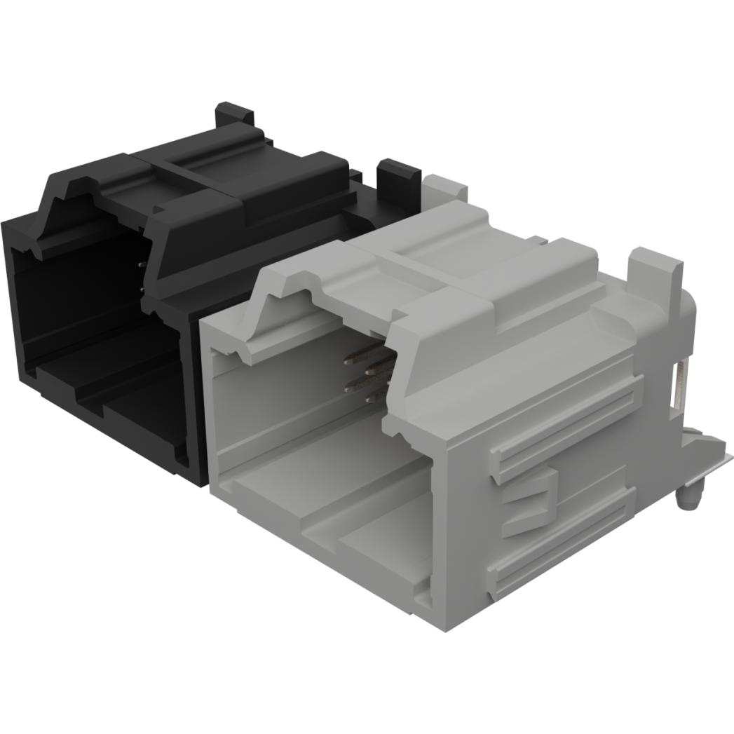 Molex-34708-2080 Connector Headers and PCB Receptacles Conn Shrouded Header (4 Sides) HDR 32 POS 2.54mm Solder RA Thru-Hole Stac64 Tray